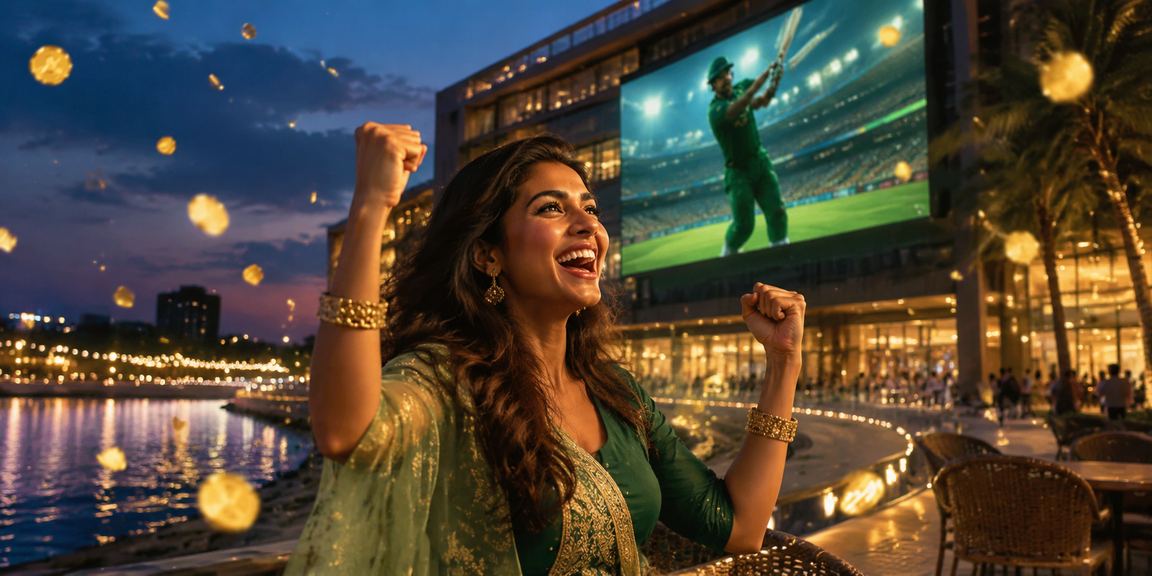 A Bangladeshi user enjoying cricket betting in Dhaka